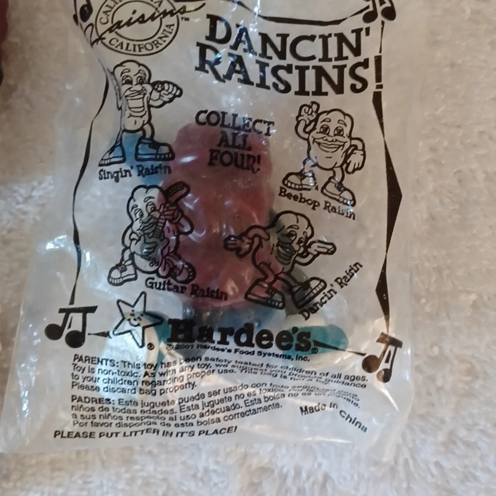 California Raisins collection 14 raisins from Hardee's 1987